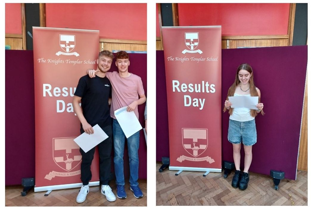 Students celebrating their results