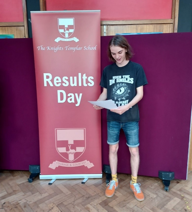 Student celebrating their results